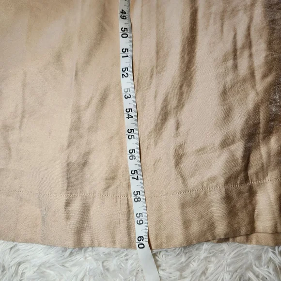 Anne Klein Foiled Light Coffee Maxi Shirt Dress - Picture 6 of 14